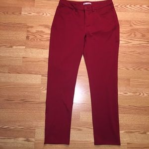 Lee Midrise Pants/ Color: Cranberry/ Size: 12